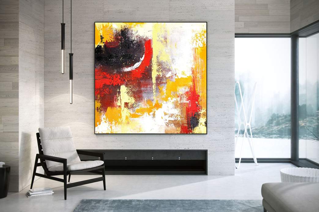 yellow room wall art